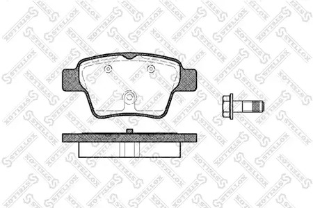 1149 000B-SX STELLOX Колодки тормозные дисковые